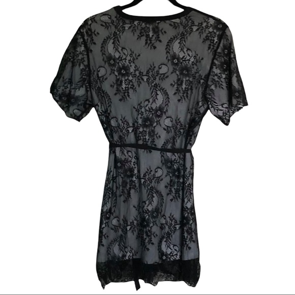 Zara Black Lace Shirt Dress - Picture 4 of 4